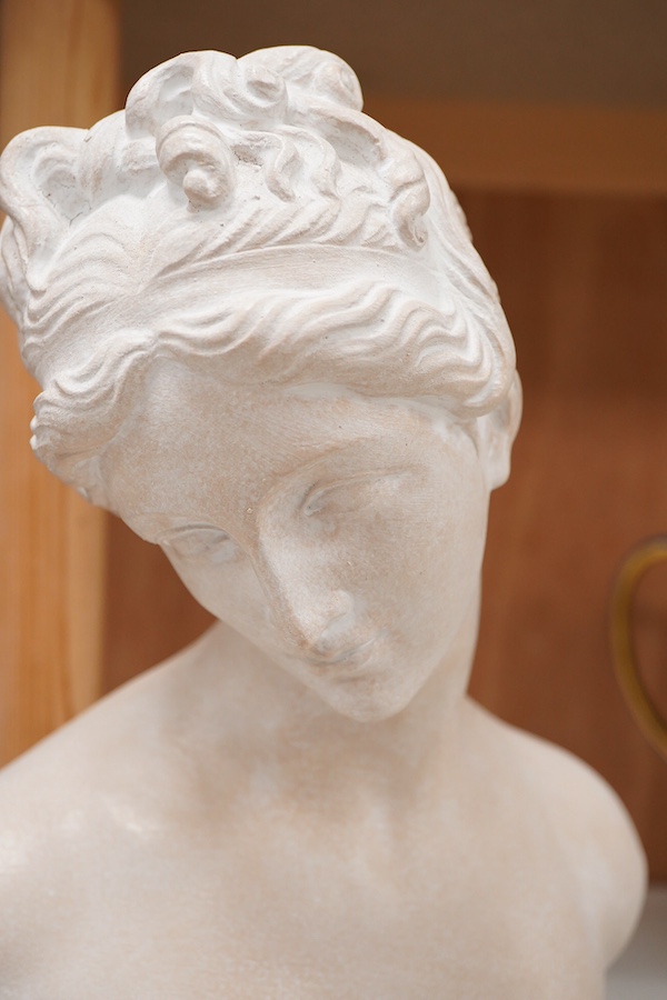 A composite classical bust, 36.5cm high